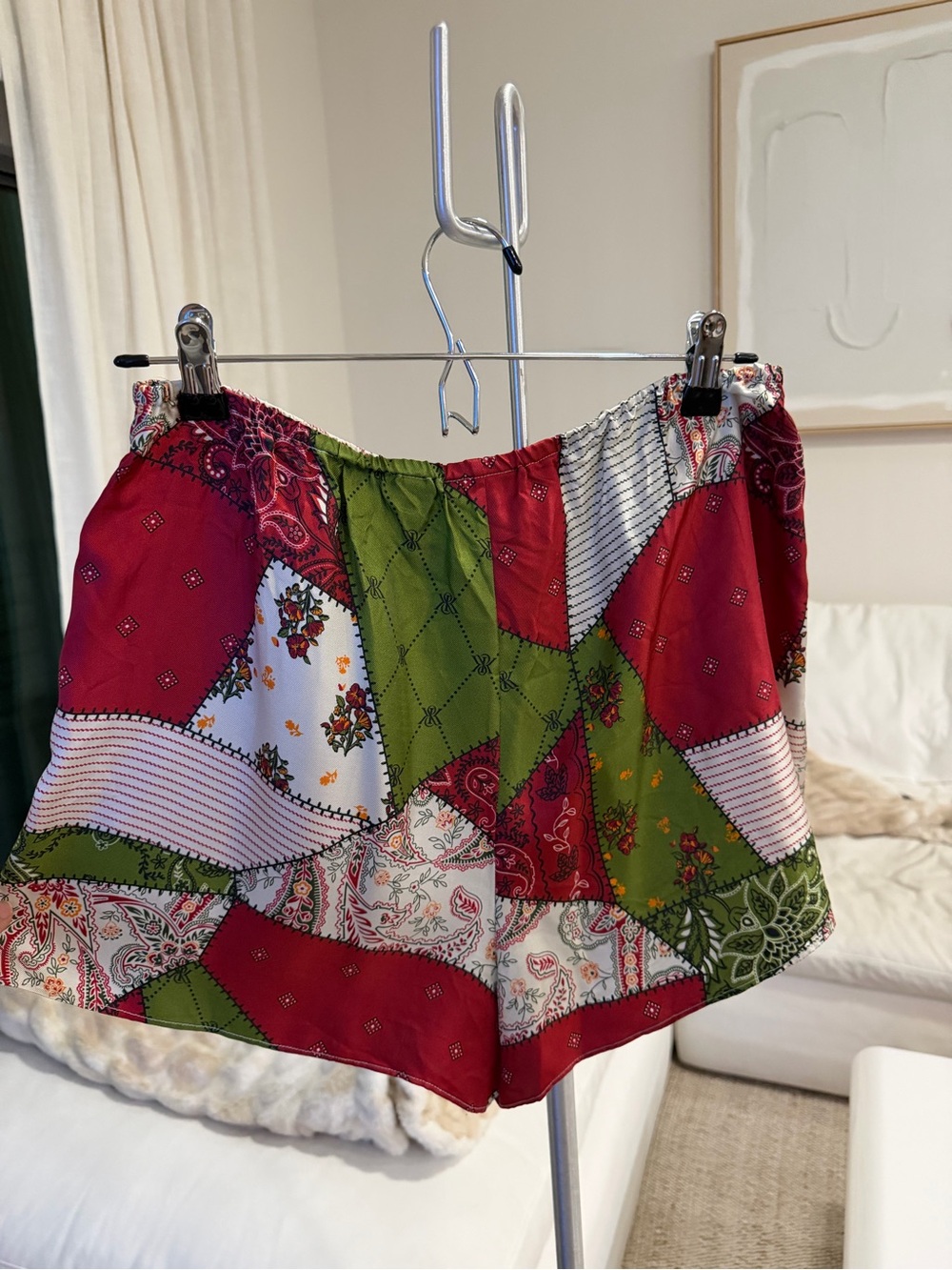 Kith Patchwork Silk Shorts - Picture 4 of 6